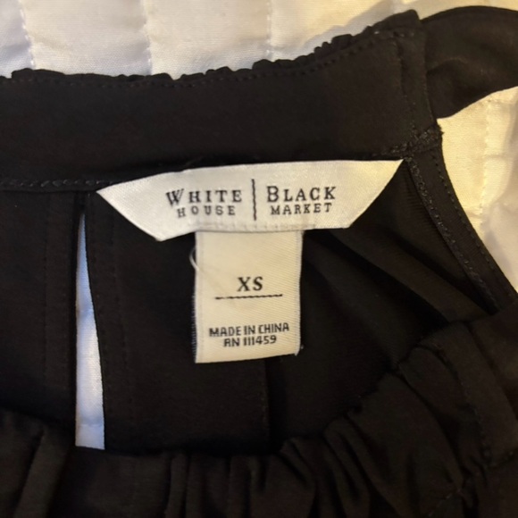 Extra Small White House Black Market Classic Black Dress LBD Cocktail - Picture 6 of 7